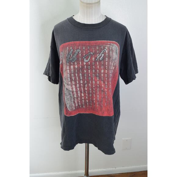 Vintage Bush 1994 Tour Shirt Mens XL Sixteen Stone Giant 90s Band USA Gray Hole